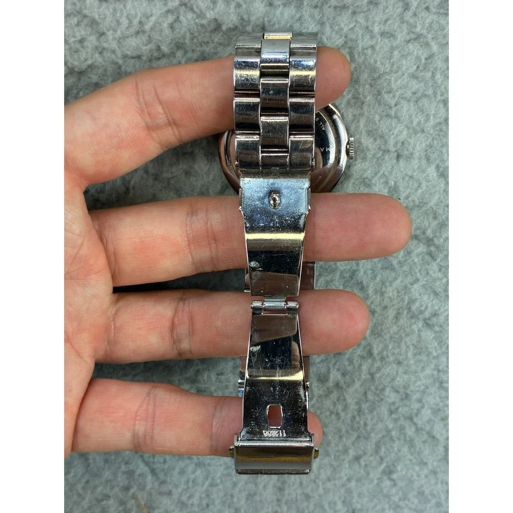 Marc By Marc Jacobs Amy MBM3054 Watch Womens Silver Crystal Stainless Steel Chic